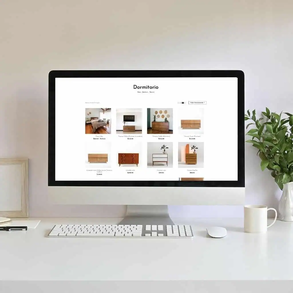 Fotografía en mockup digital